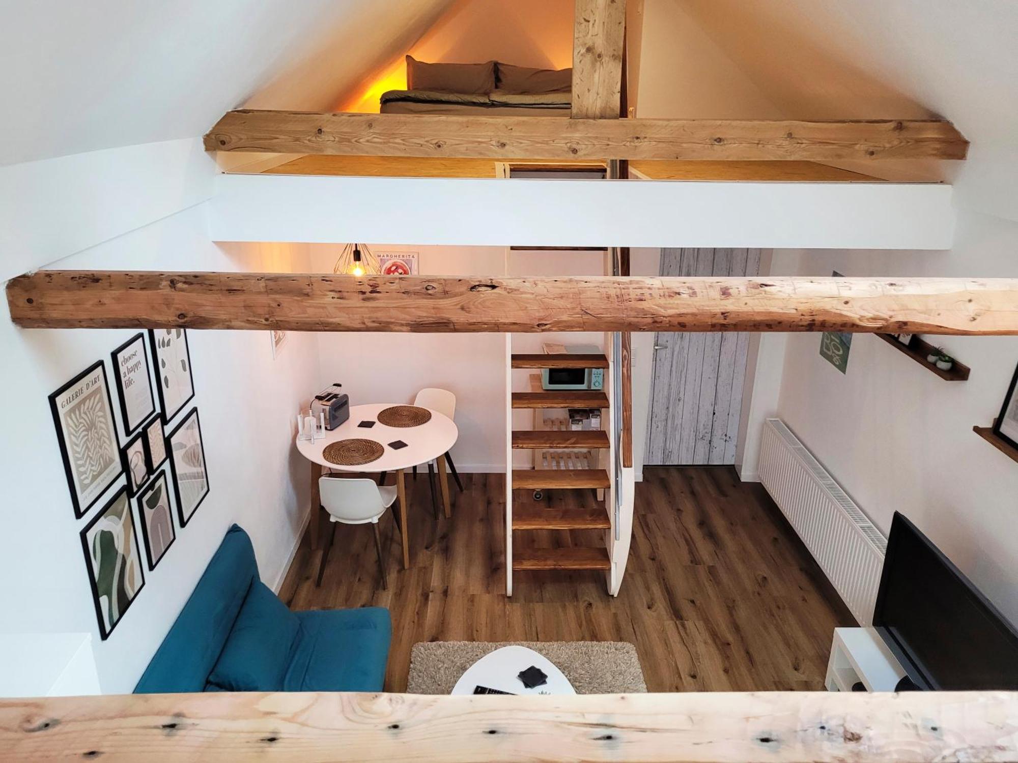 Apartment Modernes 1-zimmer-apartment Mit Galerie-schlafkoje Im Skandinavischen Stil *