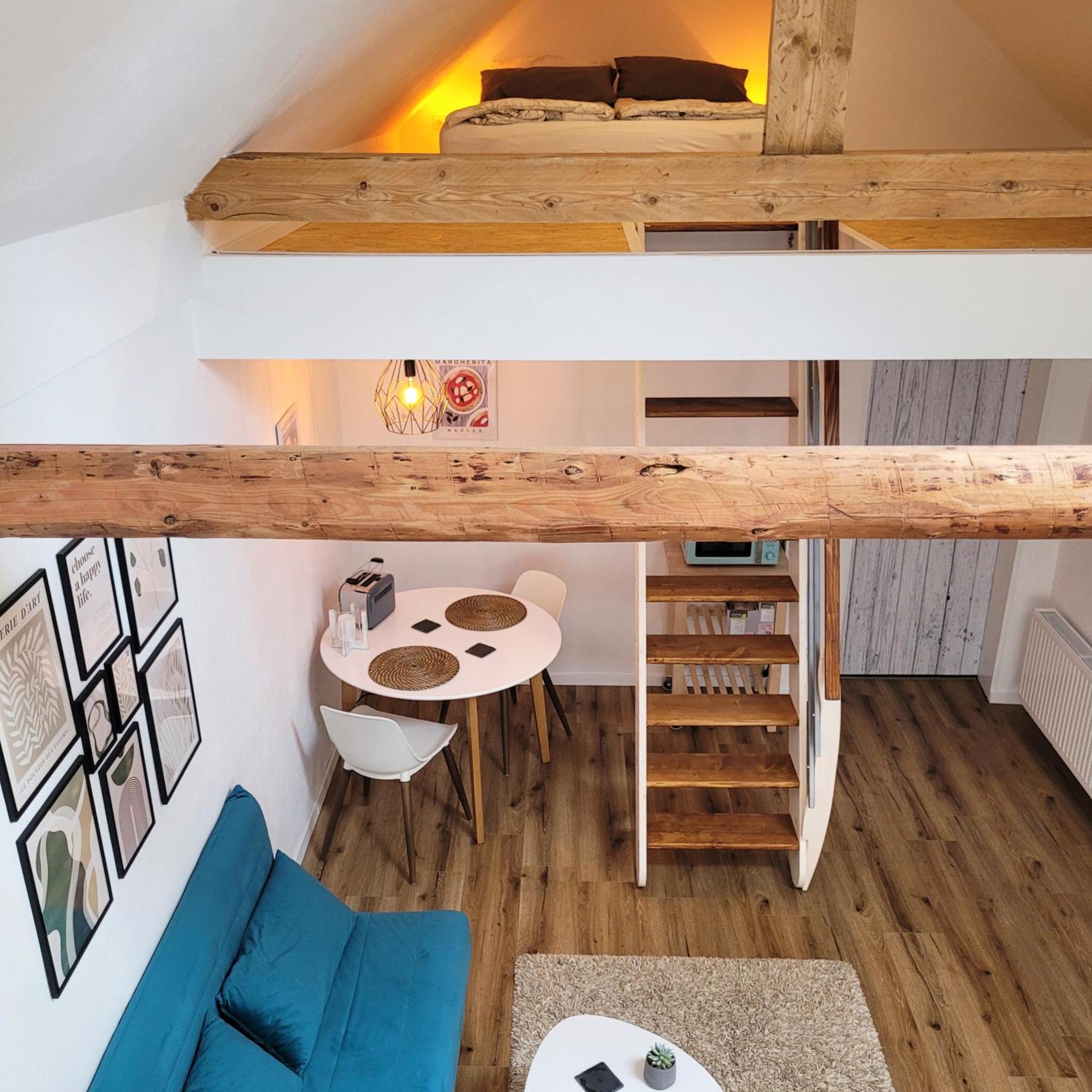 Apartment Modernes 1-zimmer-apartment Mit Galerie-schlafkoje Im Skandinavischen Stil